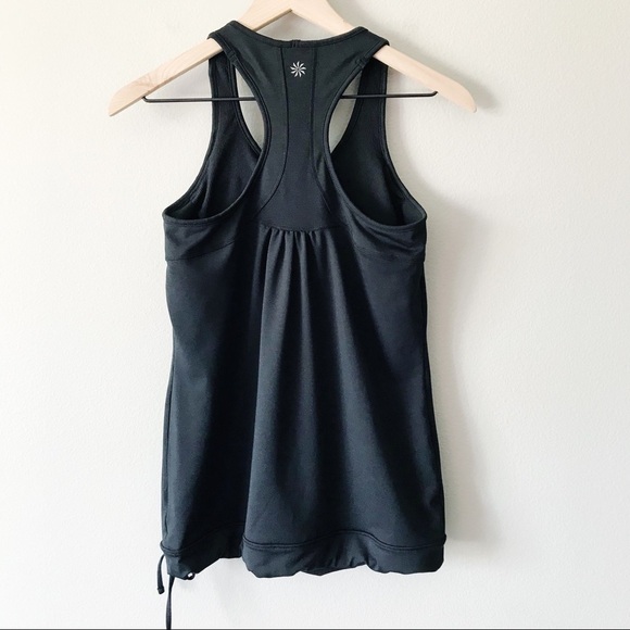 Athleta Tinker Tank Black Size Small Racerback Sleeveless Scoop Neck Drawstring - Picture 7 of 11